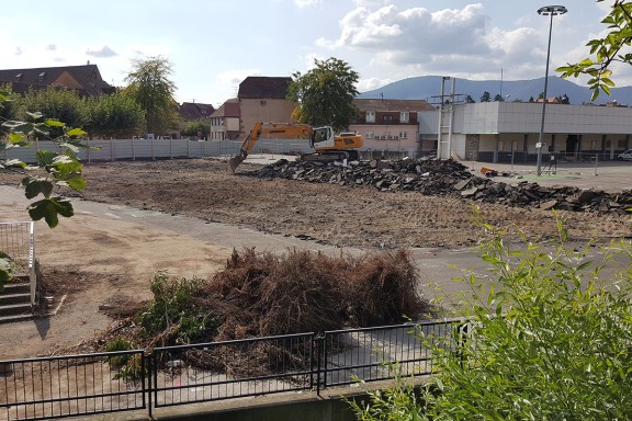 Demolition à OBERNAI 67 (travaux préparatoires pour une opération immobilière)
